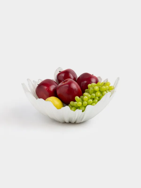 Жеміс вазасы, 32х14 см, шыны Р, сүт түстес/шампан, Verge, image-4