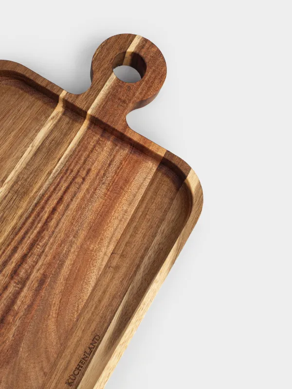 Блюдо сервировочное, 38х20 см, с ручкой, Noble tree, image-3