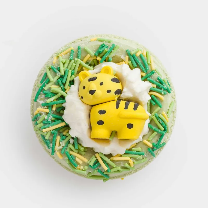 Ваннаға арналған бомба, 130 гр, ойыншығы бар, жасыл, Қауын, Жолбарыс, Tiger