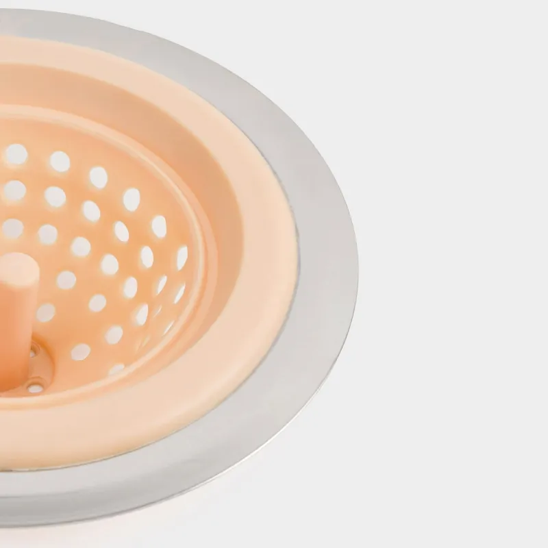 Фильтр для раковины, 11 см, сталь/резина, бежевый, Keeping, image-2