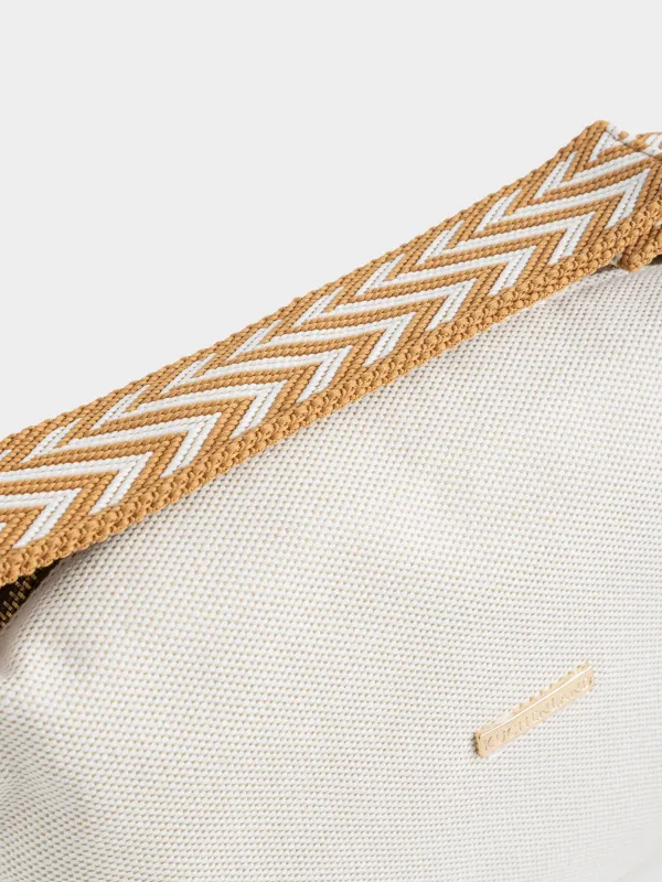 Косметика сөмкесі, 23х13 см, тұтқасы бар, полиэстер, сарғылт, Canvas, image-1