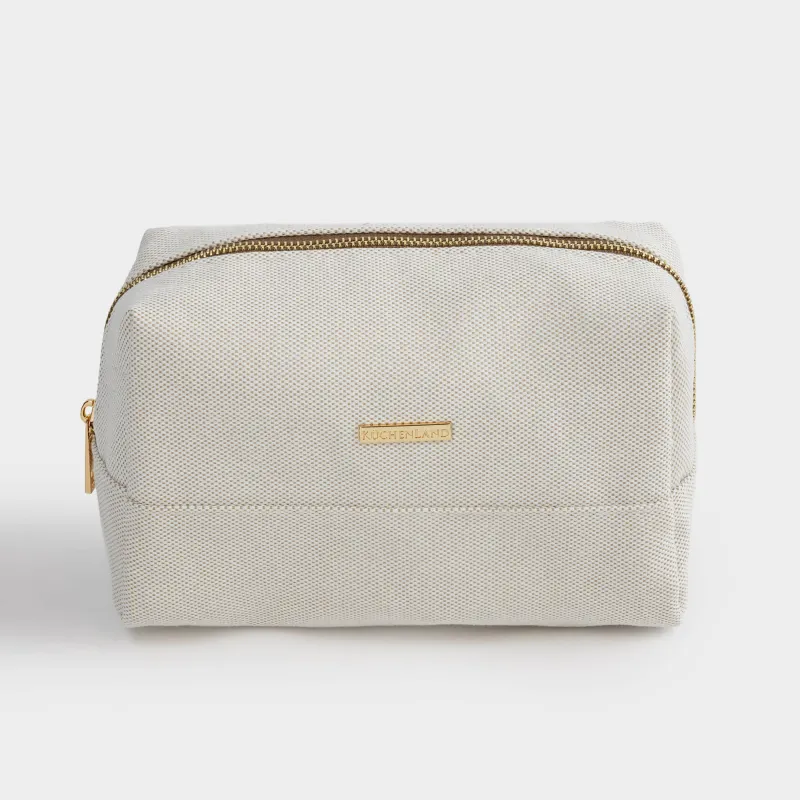 Косметикалық сөмке, 23х13 см, полиэстер, сарғылт-қоңыр, Canvas