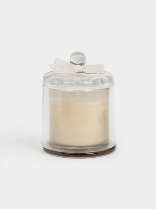 Хош иісті шам, 11 см, шам ұстағышта, қақпағы бар, шыны, Sandalwood meditation, Esthetic, image-0