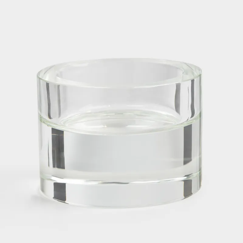 Подсвечник, 5х4 см, для чайной свечи, кристальное стекло, Lux crystal