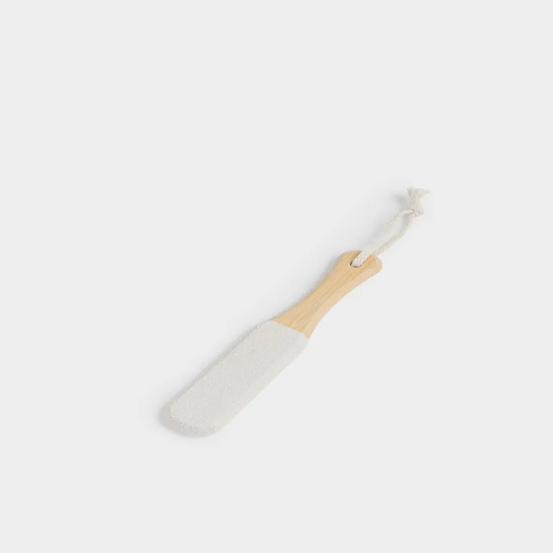 Терка педикюрная, 22 см, дерево/наждачная бумага, белая, Bamboo spa, image-3