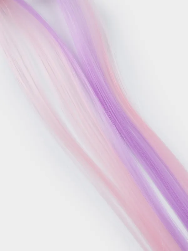 Заколка для волос, 48 см, 2 шт, детская, с прядями, полиуретан/металл, Бант, Hairstyle, image-2