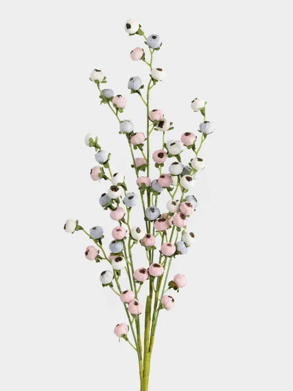 Сәндік бұтақ, 78 см, қағаз/пенопласт, Қызғылт гүлдер, Flower garden, image-1