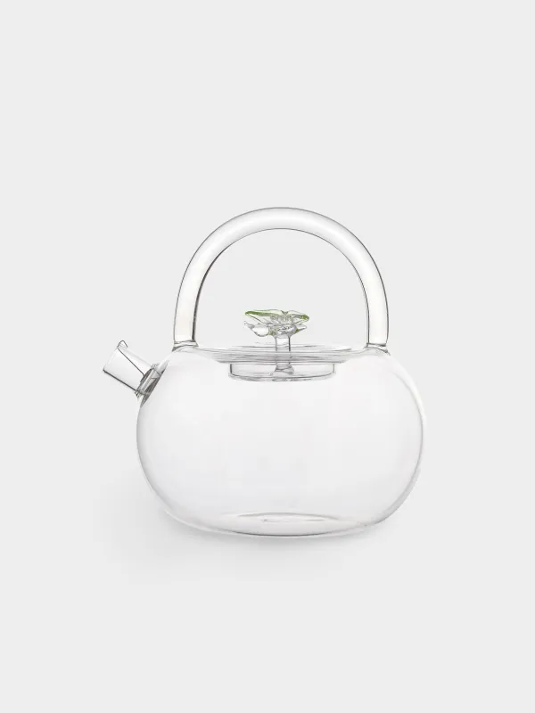 Чайник заварочный, 780 мл, стекло Б/сталь, Бабочка, Butterfly, image-1