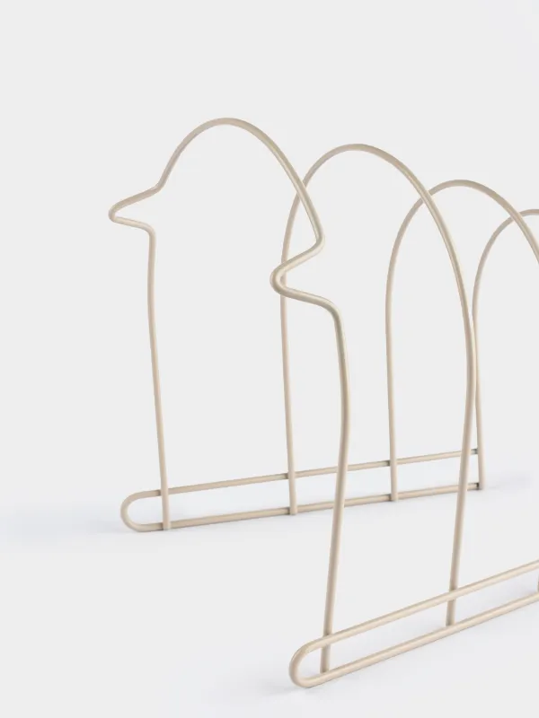 Табалар мен қақпақтарға арналған тұғыр-органайзер, 24х26 см, 4 бөлім, металл, сарғылт-қоңыр, Beige style, image-4