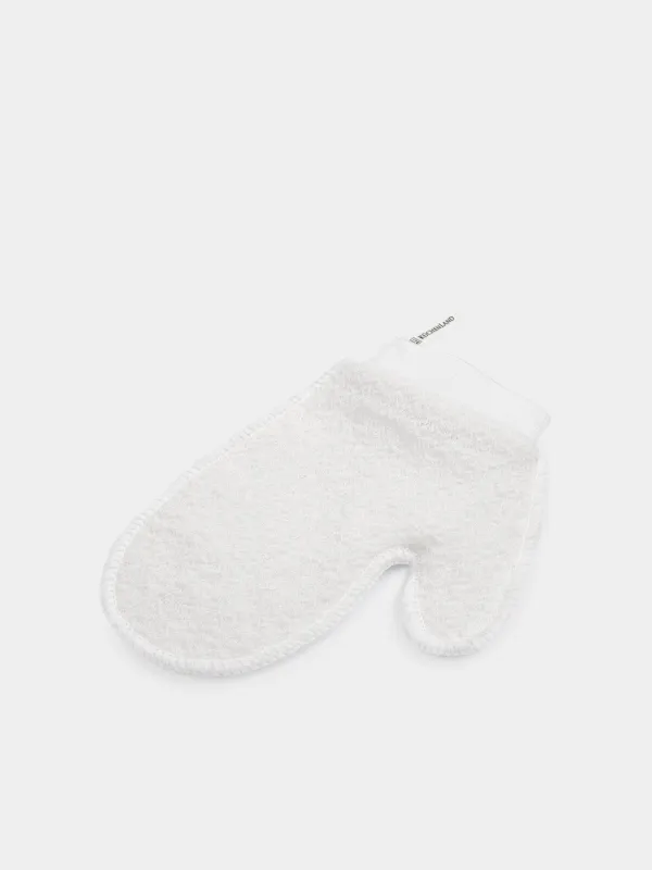 Денені жууға арналған қолғап, 21х17 см, қабыршақтайтын, полиэстер / нейлон, ақ, Unique spa, image-1