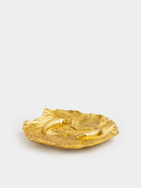 Блюдо декоративное, 30х27 см, Рыбки, Goldfish, image-1