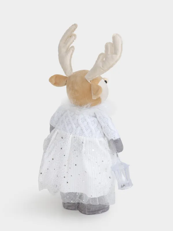 Изделие декоративное, 53/85 см, раздвижное, полиэстер, бежево-серебристое, Лань, Cute, image-4