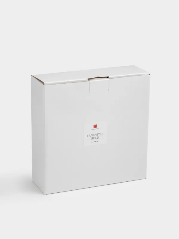 Блюдо на ножке, 23х8 см, металл, молочно-золотистое, Fantastic gold, image-4