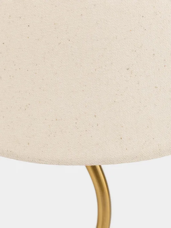 Үстел шамы, 59 см, металл/поликоттон, сарғылт-қоңыр және алтын, Impulses light, image-1