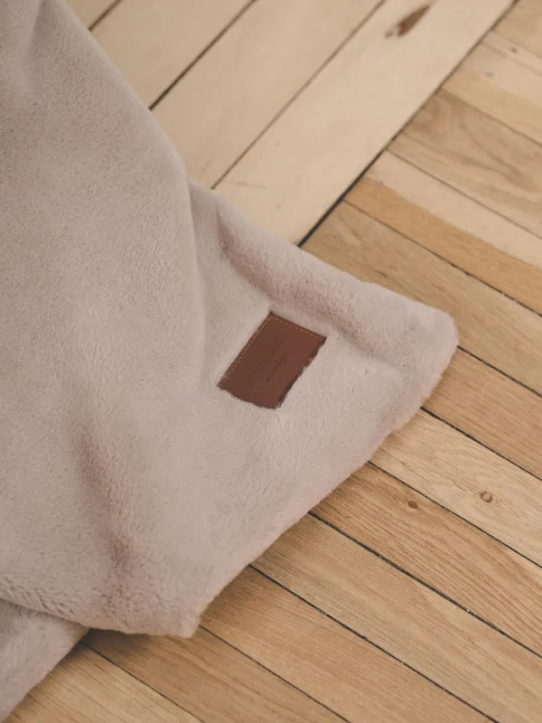 Көрпе, 130х170 см, екі жақты, жасанды үлбір/фланель, құмды, Flannel, image-4