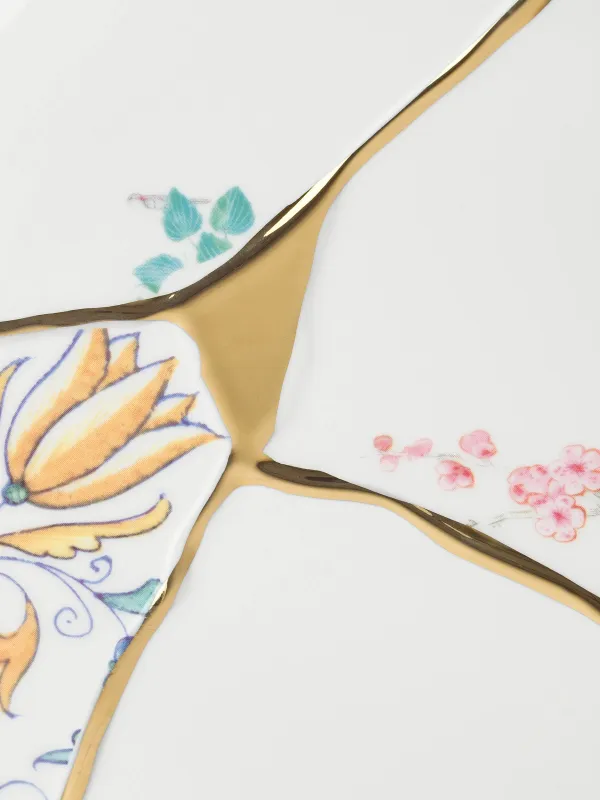 Тарелка закусочная, 21 см, фарфор N, бело-золотистая, Кинцуги, Revival, image-4