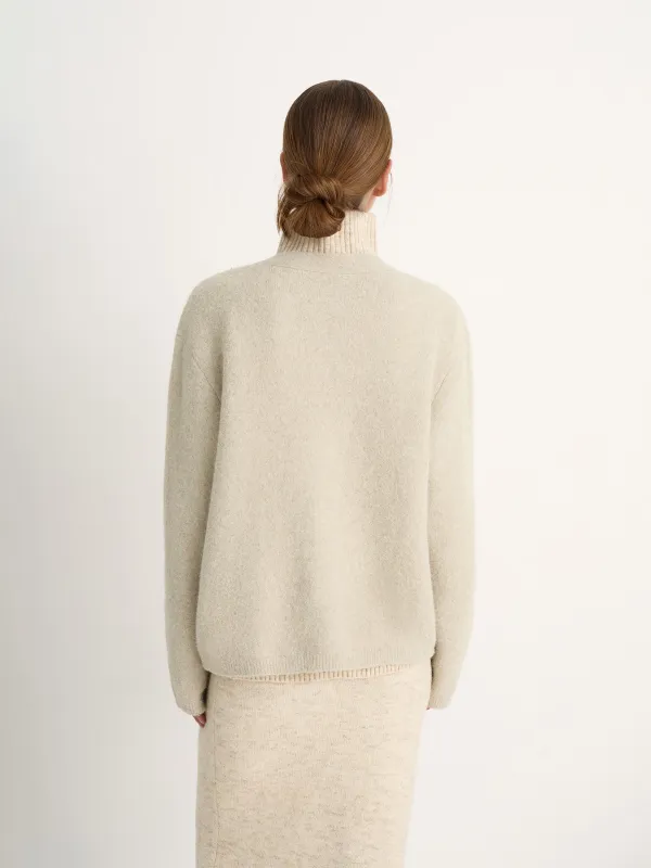 Әйелдер кардиганы, өлшемі L, полиэстер/акрил/нейлон/жүн, сарғылт-қоңыр, Lianet, image-4