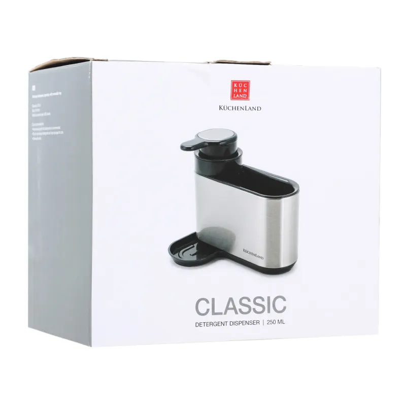 Жуғыш сұйықтық диспенсері, 250 мл, ұйымдастырушы, болат/пластик, Classic, image-1