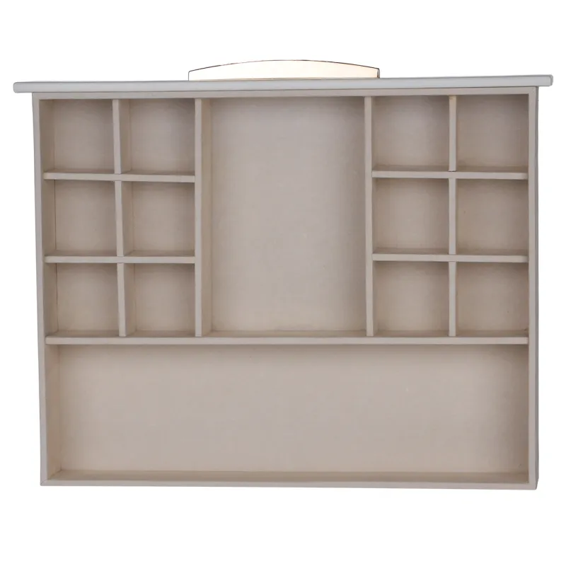 Шкатулка для украшений, 27х22 см, искусственная кожа/МДФ, белая, Premiere, image-4