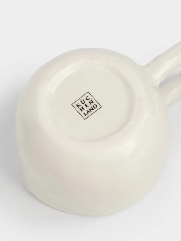 Саптыаяқ, 610 мл, керамика, ақ, Әке, Crumple font, image-4