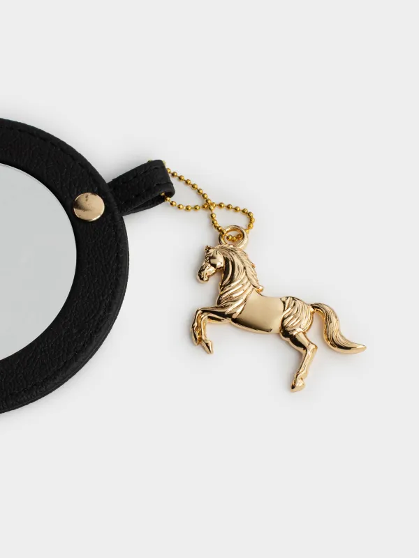 Зеркало карманное, Лошади, Stationery horse, image-2
