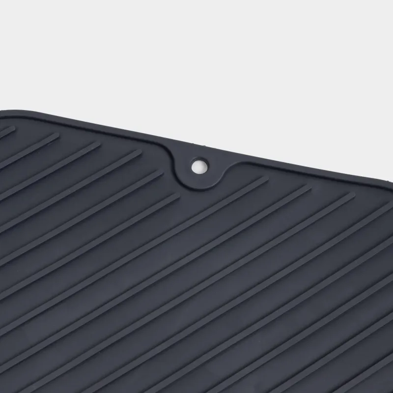 Ыдыс кептіруге арналған төсеніш, 36х28 см, резеңке, сұр, Keeping, image-3