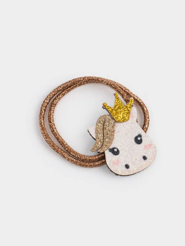 Набор резинок для волос, 5 см, 3 шт, детский, полиэстер, Лошадь и елка, Hairstyle, image-3