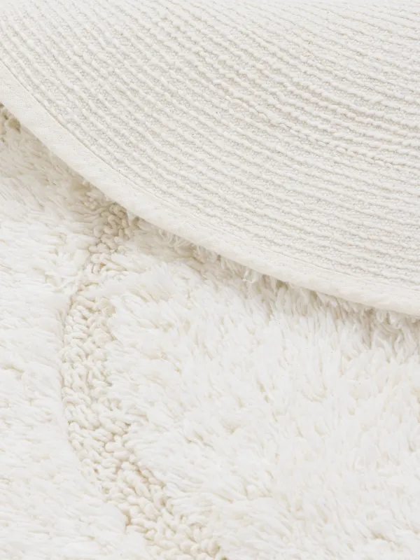 Кілемше, 60x100 см, сопақ, мақта, кілегей, Solo, image-1