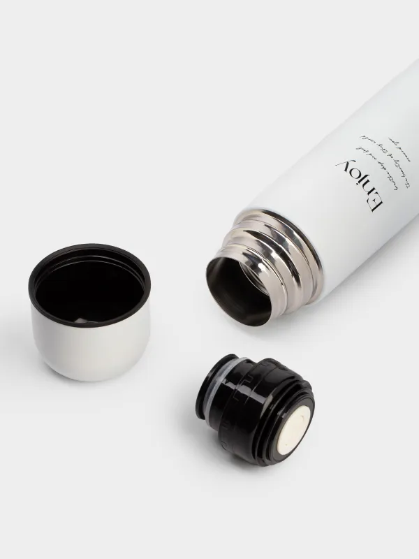 Термос, 700 мл, болат, ақ, Enjoy, Course, image-3