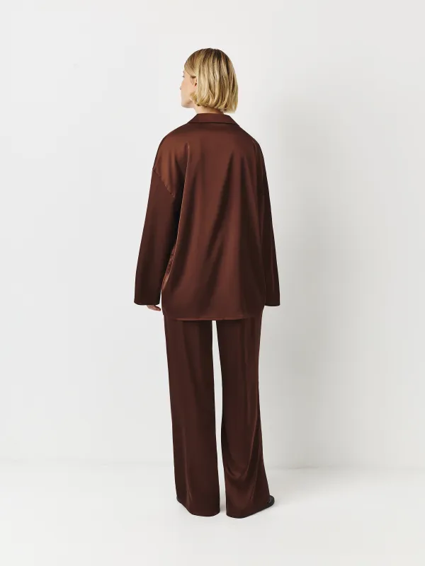 Әйелдер шалбары, үйге арналған, өлшемі S, полиэстер, қоңыр, Derin, image-4