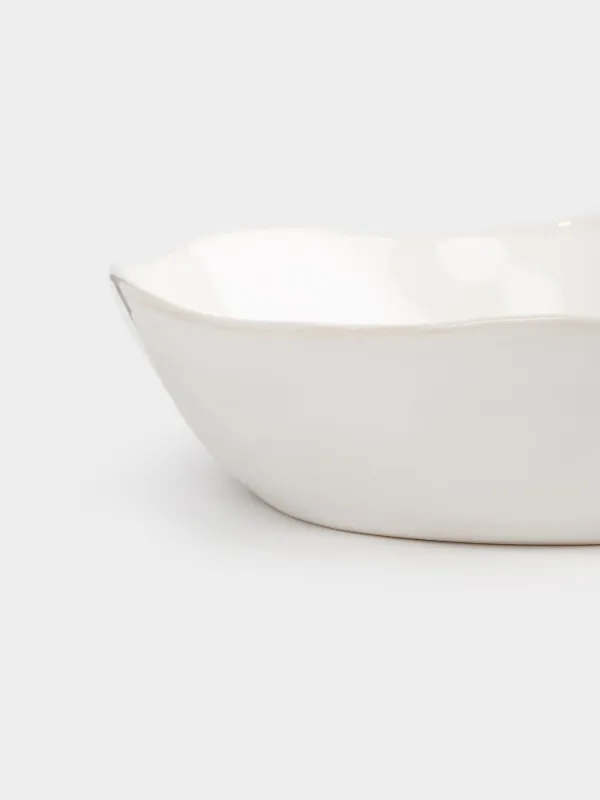 Салат ыдысы, 20х5 см, 770 мл, керамика, ақ, Жиегі бұдыр, Bumpy, image-4