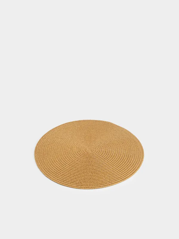 Салфетка под приборы, 38 см, из целлюлозы, Straw, image-3