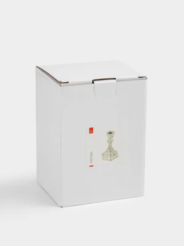 Подсвечник, 14 см, для тонкой свечи, на ножке, стекло, шампань, Patina, image-4