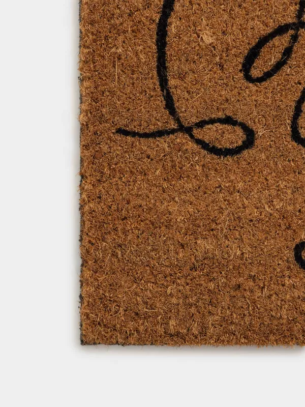 Есік төсеніші, 40х60 см, кокос / ПВХ, қоңыр, мысықтар, мысық, image-3