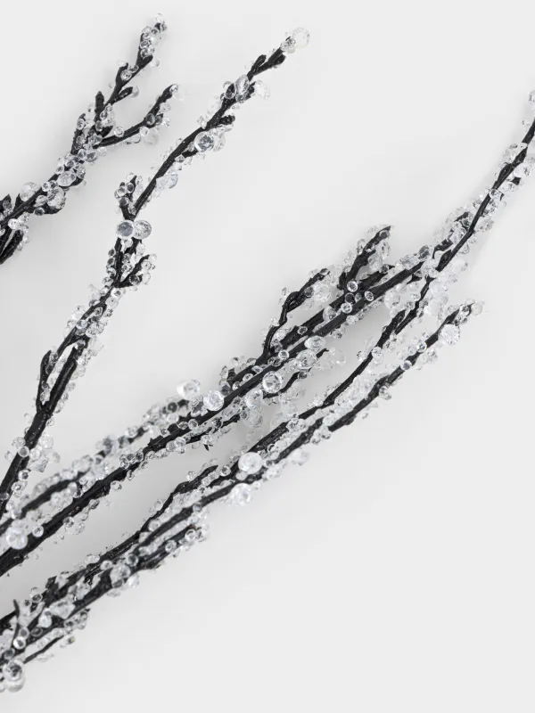 Сәндік бұтақ, 73 см, пластик/металл, Мұз бұтағы, Crystal decor, image-3