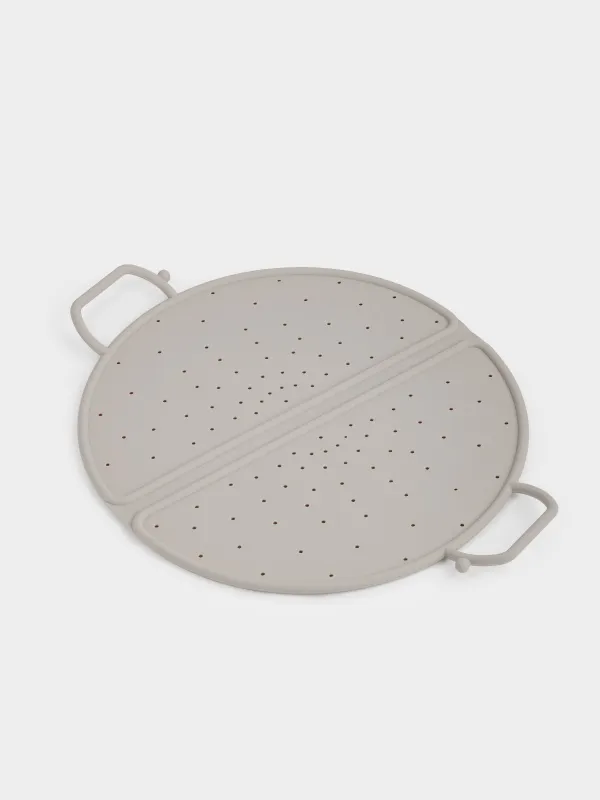 Табаға арналған бөлгіш қақпақ, 31 см, жиналмалы, силикон, сұр-қоңыр, Soft kitchen, image-3