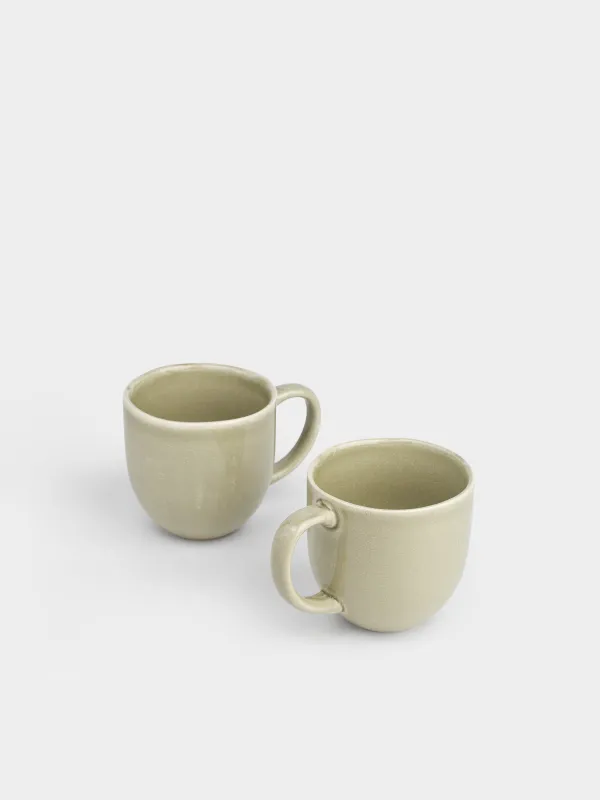 Кружка, 400 мл, 2 шт, Неровный край, Riveso green, image-3