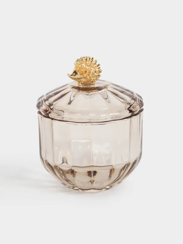 Сақтау ыдысы, 8х9 см, 180 мл, шыны Р/металл, Алтын кірпі, Alid, image-0