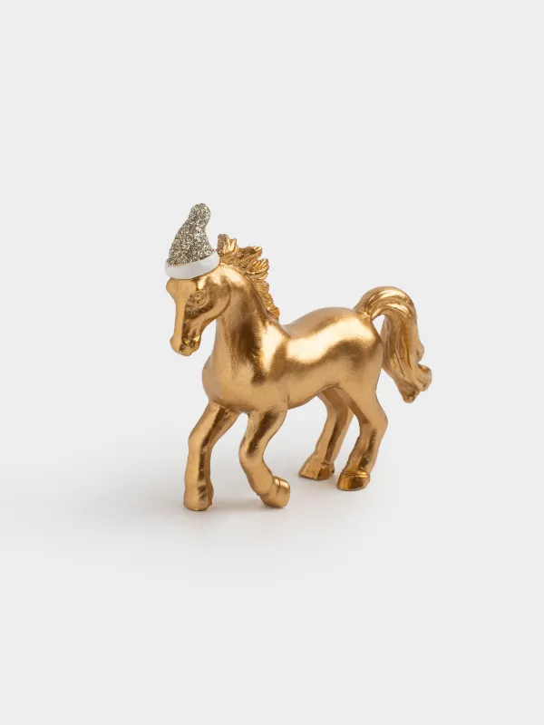 Статуэтка, 8 см, Лошадь в колпаке, Horse gold, image-3