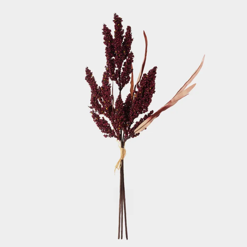 Сәндік бұтақ, 60 см, пластик/қағаз, Қызыл құмай, Meadow