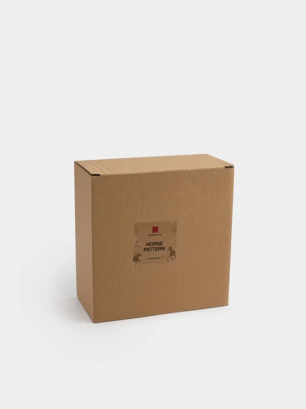 Салат ыдысы, 16х7 см, мл, керамика, сүт түстес, Жылқы, Horse pattern, image-5