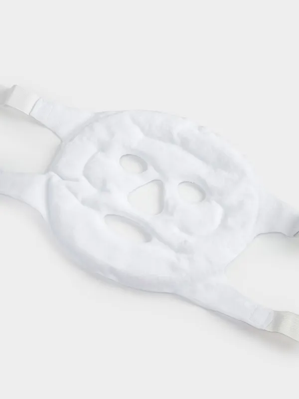 Косметикалық бет маскасы, 22 см, қайта пайдалануға болатын, гель, ақ, Beauty salon, image-2