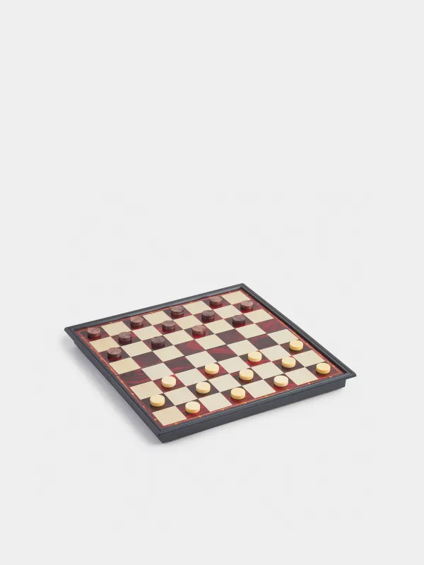 Үстел үсті ойыны, 25х25 см, дойбы/нарды, жол, пластик, Hobby light, image-0