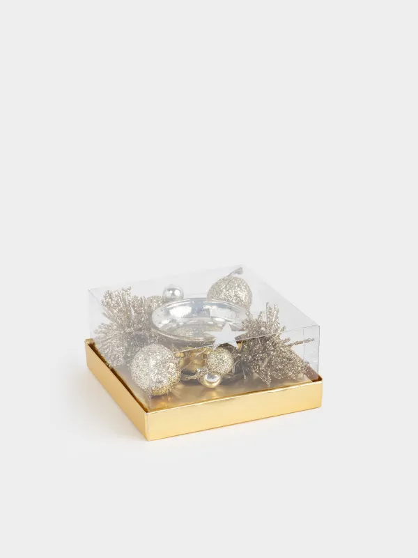 Подсвечник, 11x5 см, для чайной свечи, Яблоки, Apple garden, image-4