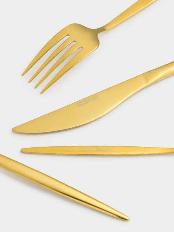 Ас құралдары, 6 тұлға, 24 зат, болат, алтын, Istanbul, image-6