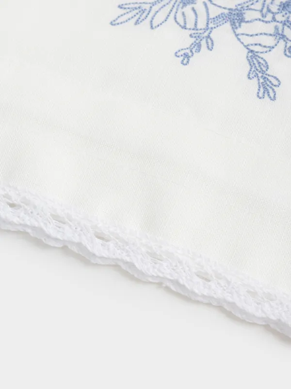 Мешочек для кулича, 25x24 см, с кружевом, полиэстер, белый, Пасхальный букет, Tradition Easter, image-3