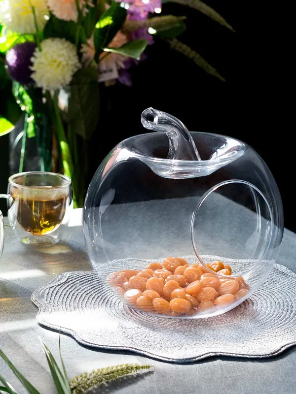 Кәмпит, 21х19 см, шыны, Алма, таза, image-3