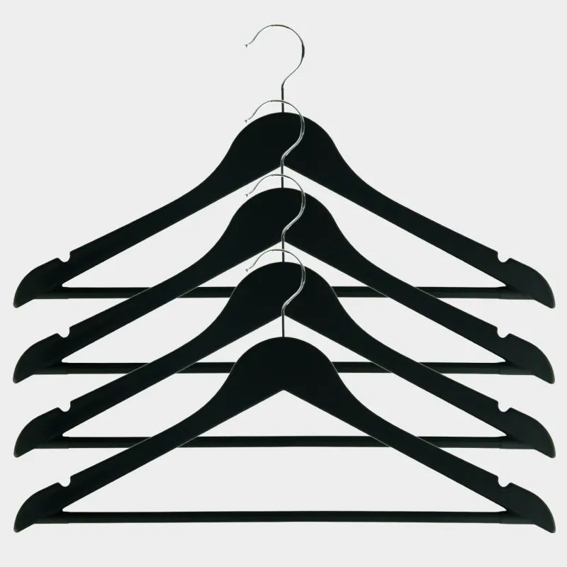 Ілгіш-иықтар, 44 см, 4 дана, пластик қапталған, қара, Fun house, image-0