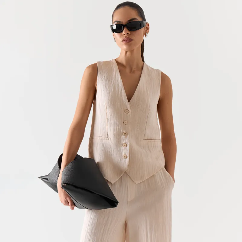 Әйелдер кеудешесі, өлшемі L, бауы бар, вискоза/полиэстер, сүт түстес, Giselle