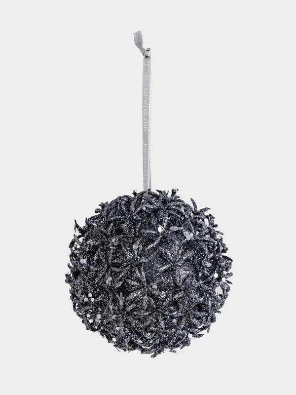 Шырша ойыншығы, 11 см, пластик, жылтырақтары бар, графитті, Отшашу, Шар, Hedgehog ball, image-1